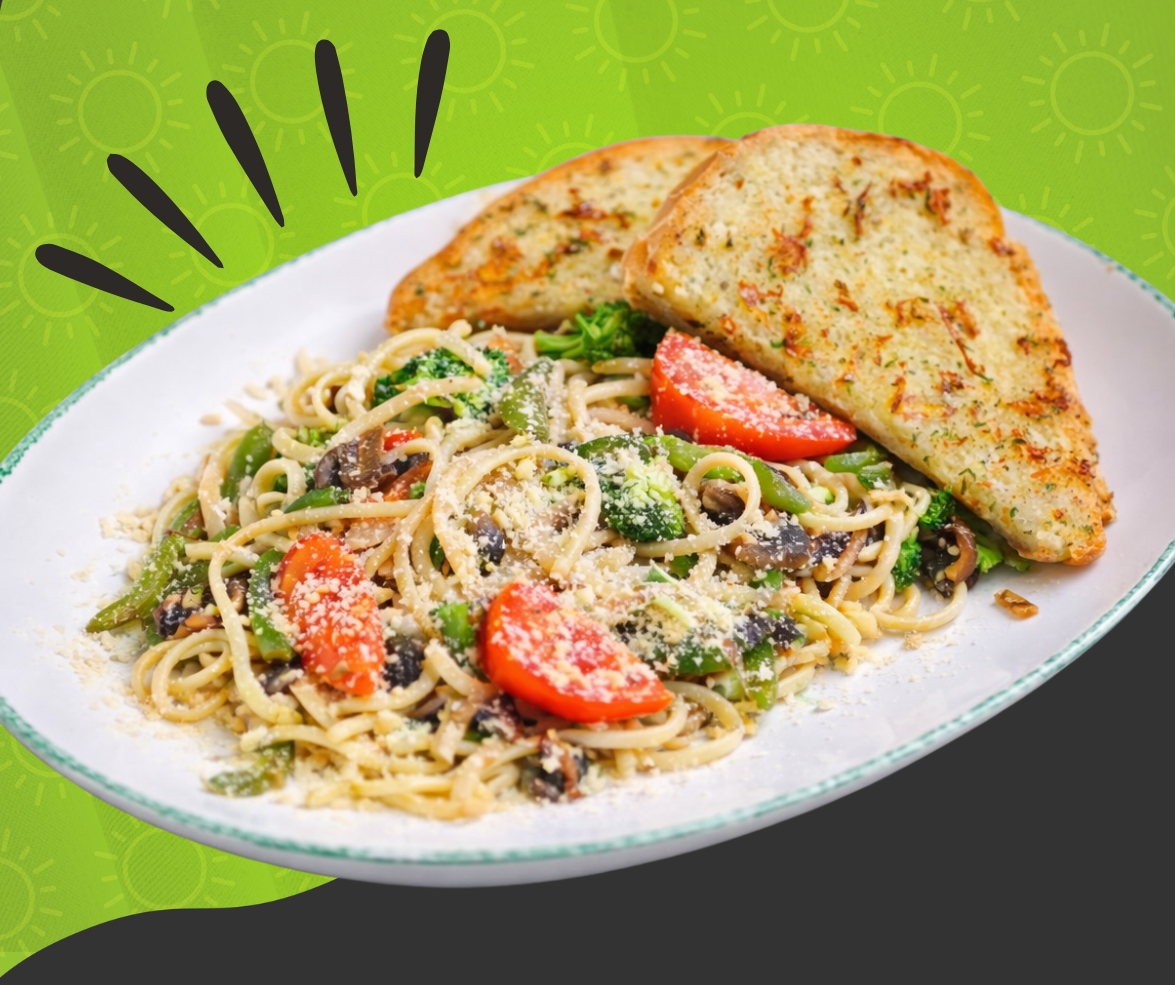 Vegan Fettuccine Primavera