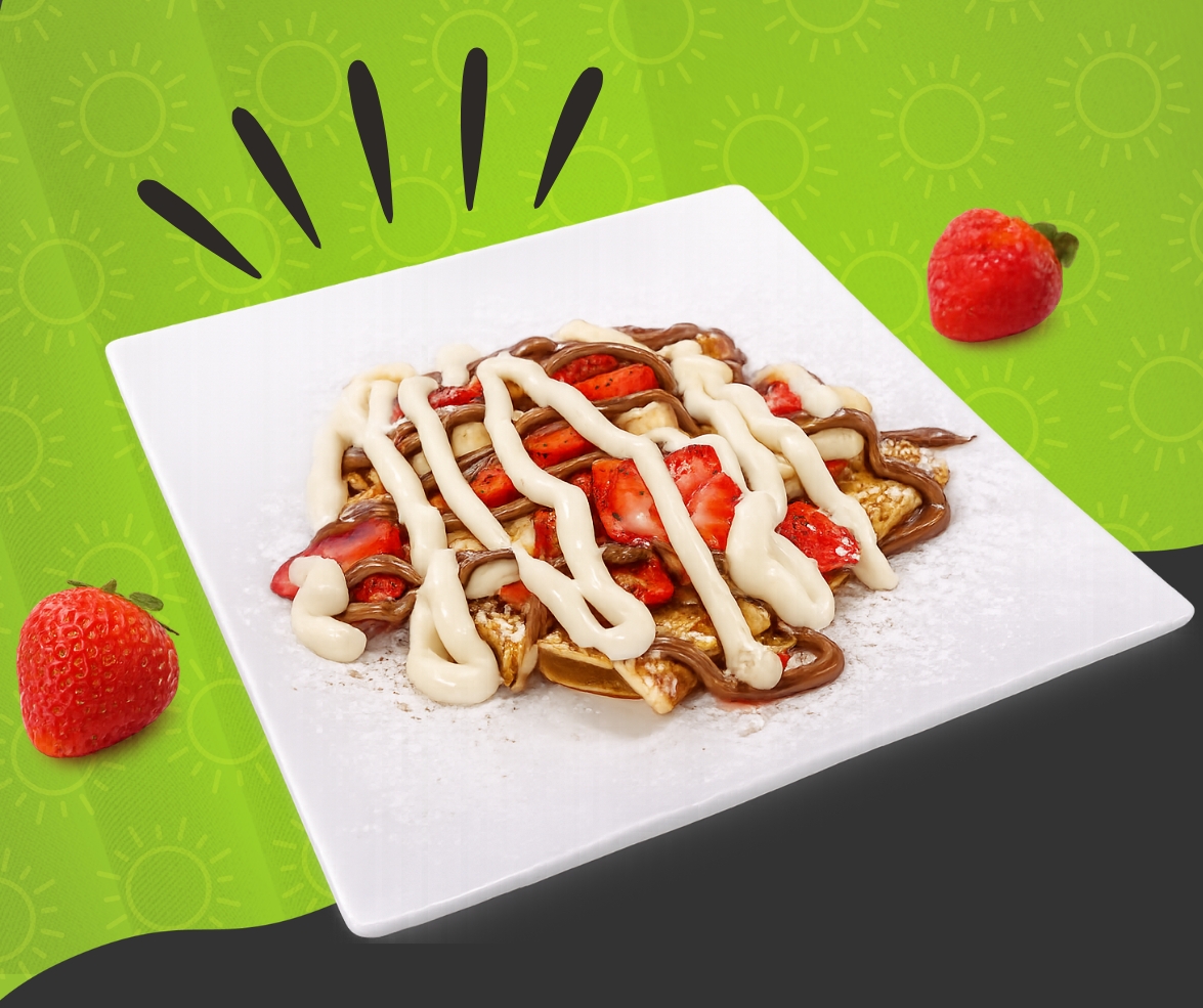 Strawberry crepes